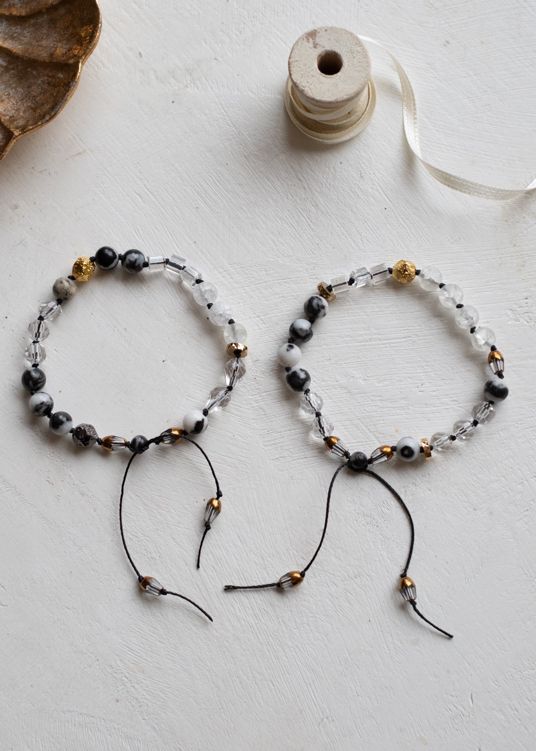 Duality Adjustable Gemstone Bracelet by Atelier 363, photo c