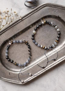 Smoky Grey Gemstone Bracelets by Atelier 363, photo a