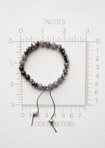 Smoky Grey Gemstone Bracelets by Atelier 363, photo d