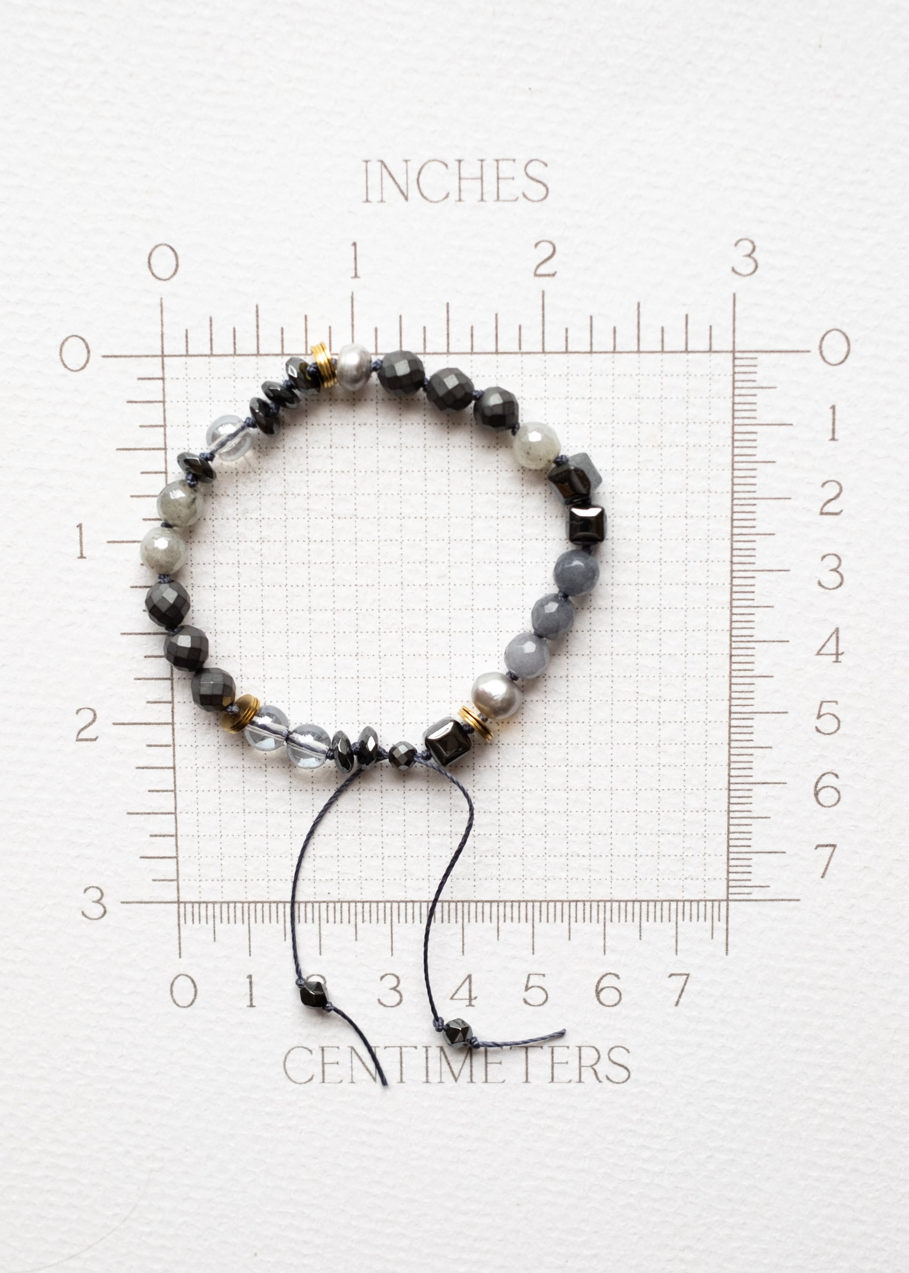 Smoky Grey Gemstone Bracelets by Atelier 363, photo e
