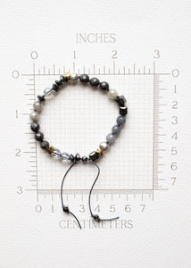 Smoky Grey Gemstone Bracelets by Atelier 363, photo e