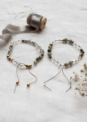 Labradorite and Crystal Quartz Adjustable Bracelet by Atelier 363, photo b