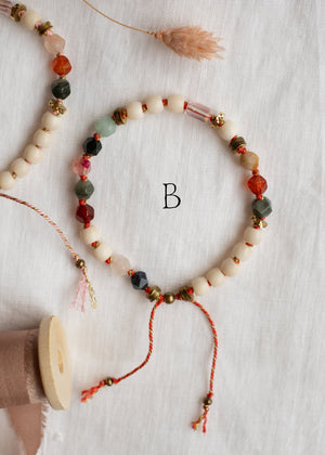Carnelian and Bone Adjustable Bracelet by Atelier 363, photo d