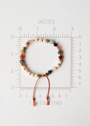 Carnelian and Bone Adjustable Bracelet by Atelier 363, photo e