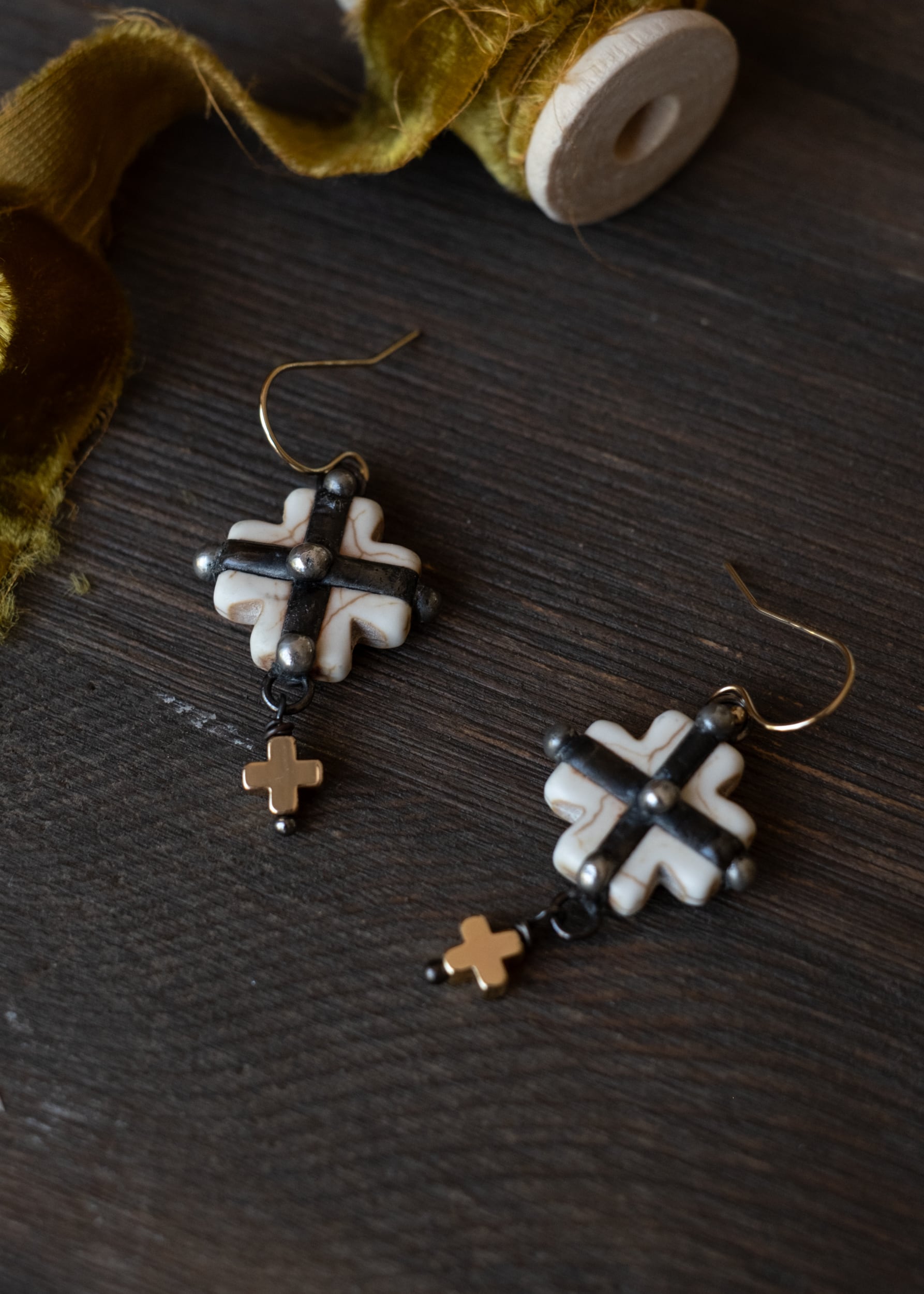Crossroads Relic Earrings by Atelier 363, photo b