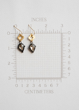 Golden Luster Teardrop Earrings