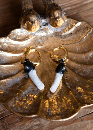 Vintage Doll Arm Hoop Earrings by Atelier 363, photo a