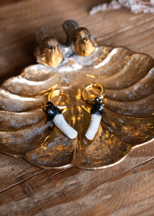 Vintage Doll Arm Hoop Earrings by Atelier 363, photo b