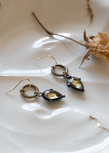 Lemon Crystal Drop Earrings by Atelier 363, photo b