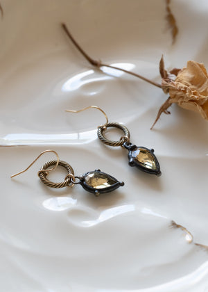 Lemon Crystal Drop Earrings by Atelier 363, photo b