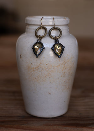 Lemon Crystal Drop Earrings by Atelier 363, photo d