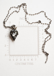Vintage Angel Crystal Heart Necklace by Atelier 363, photo f