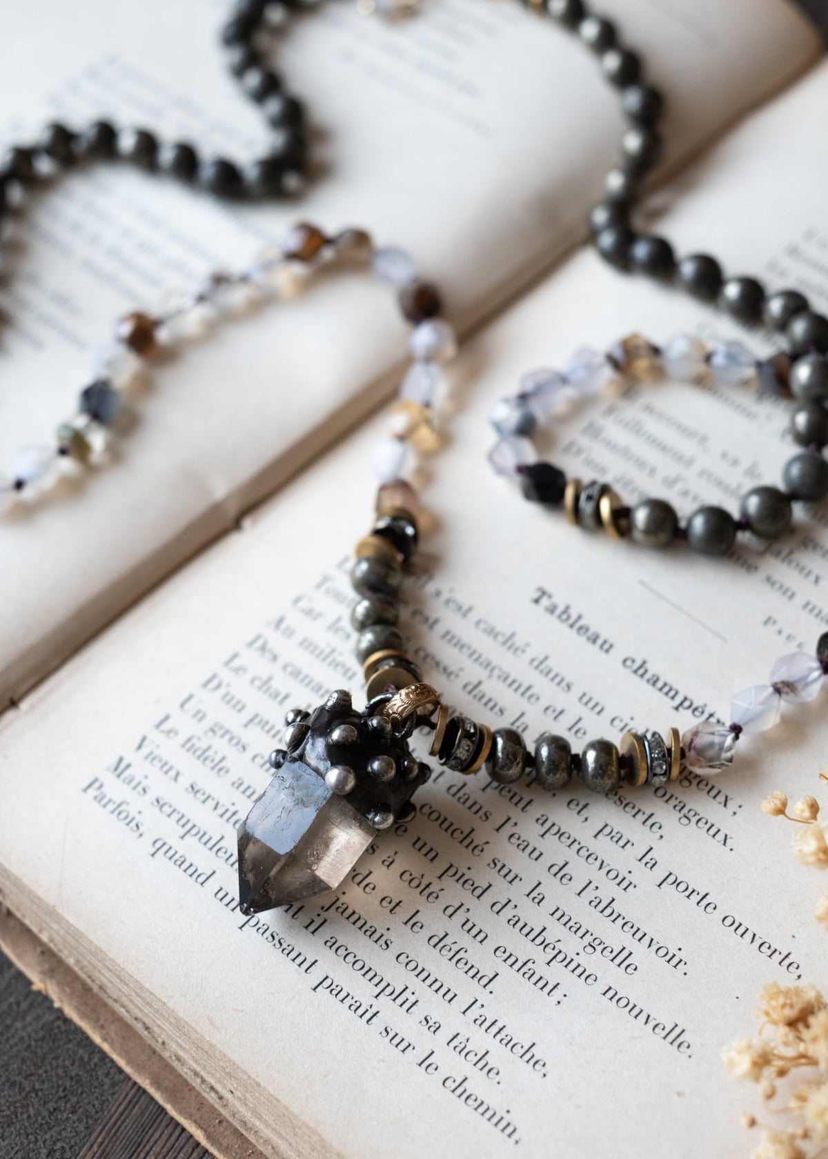 Smoky Quartz Talisman Necklace by Atelier 363, photo a