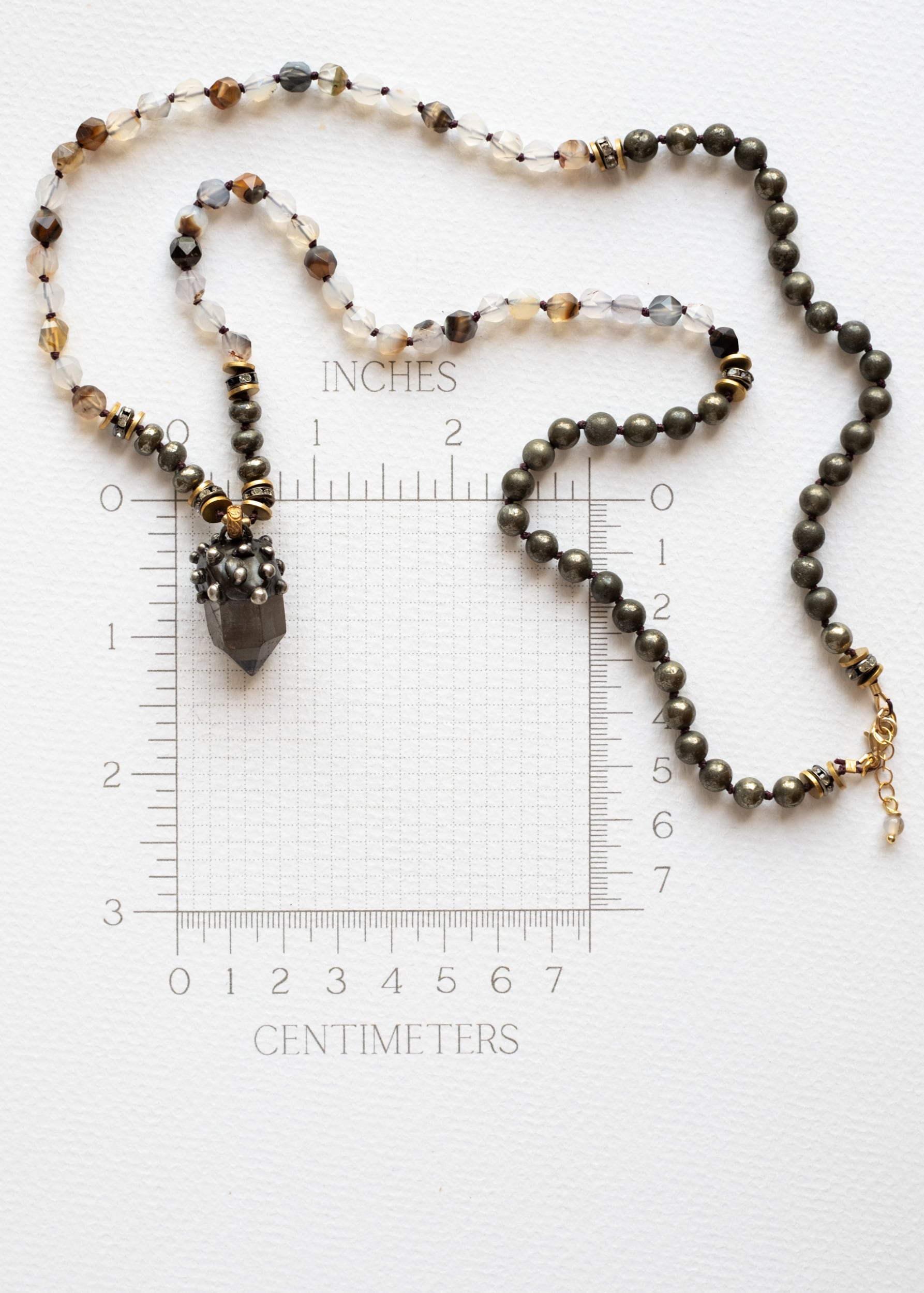 Smoky Quartz Talisman Necklace by Atelier 363, photo e