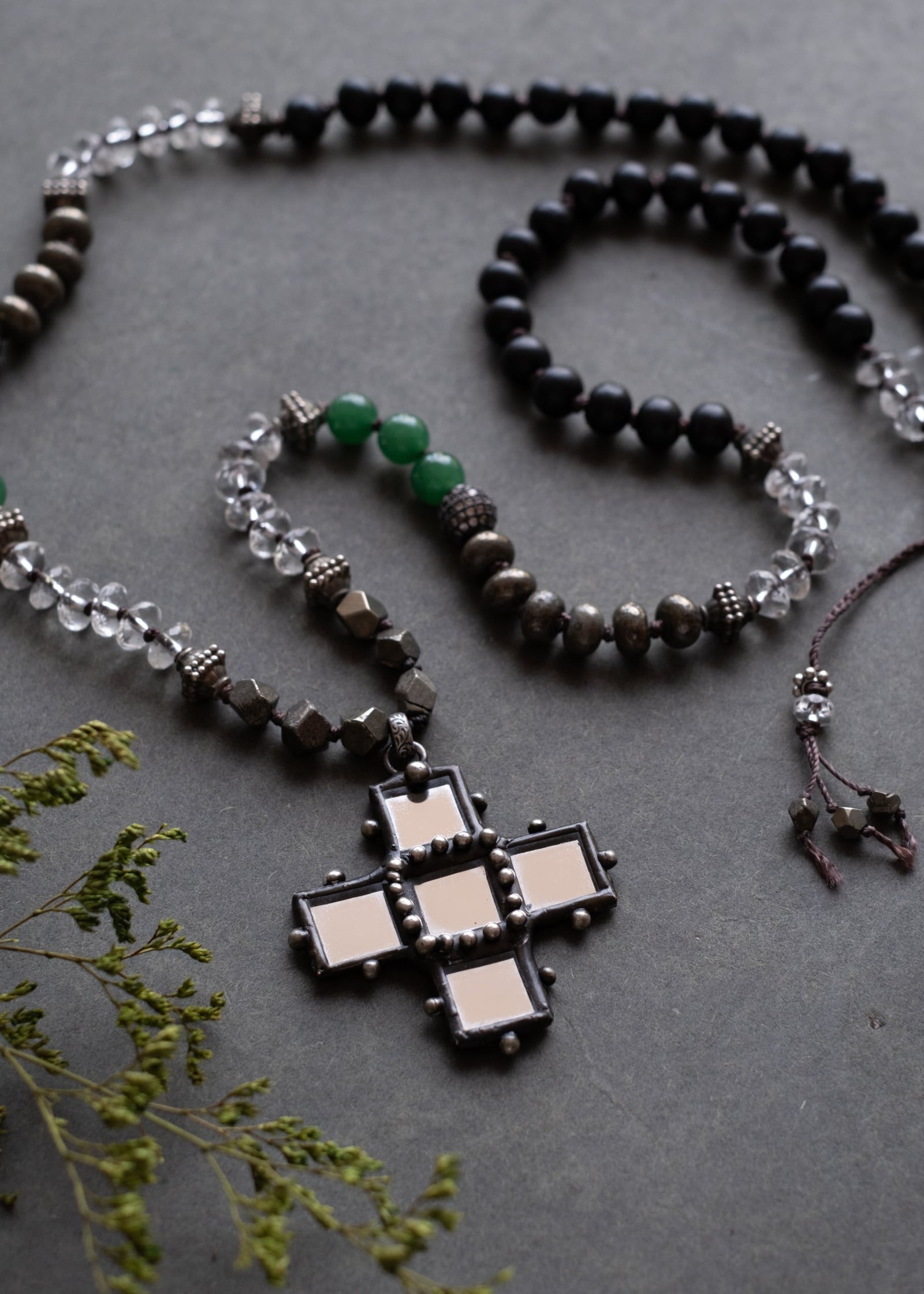 Cross of Reflections Necklace