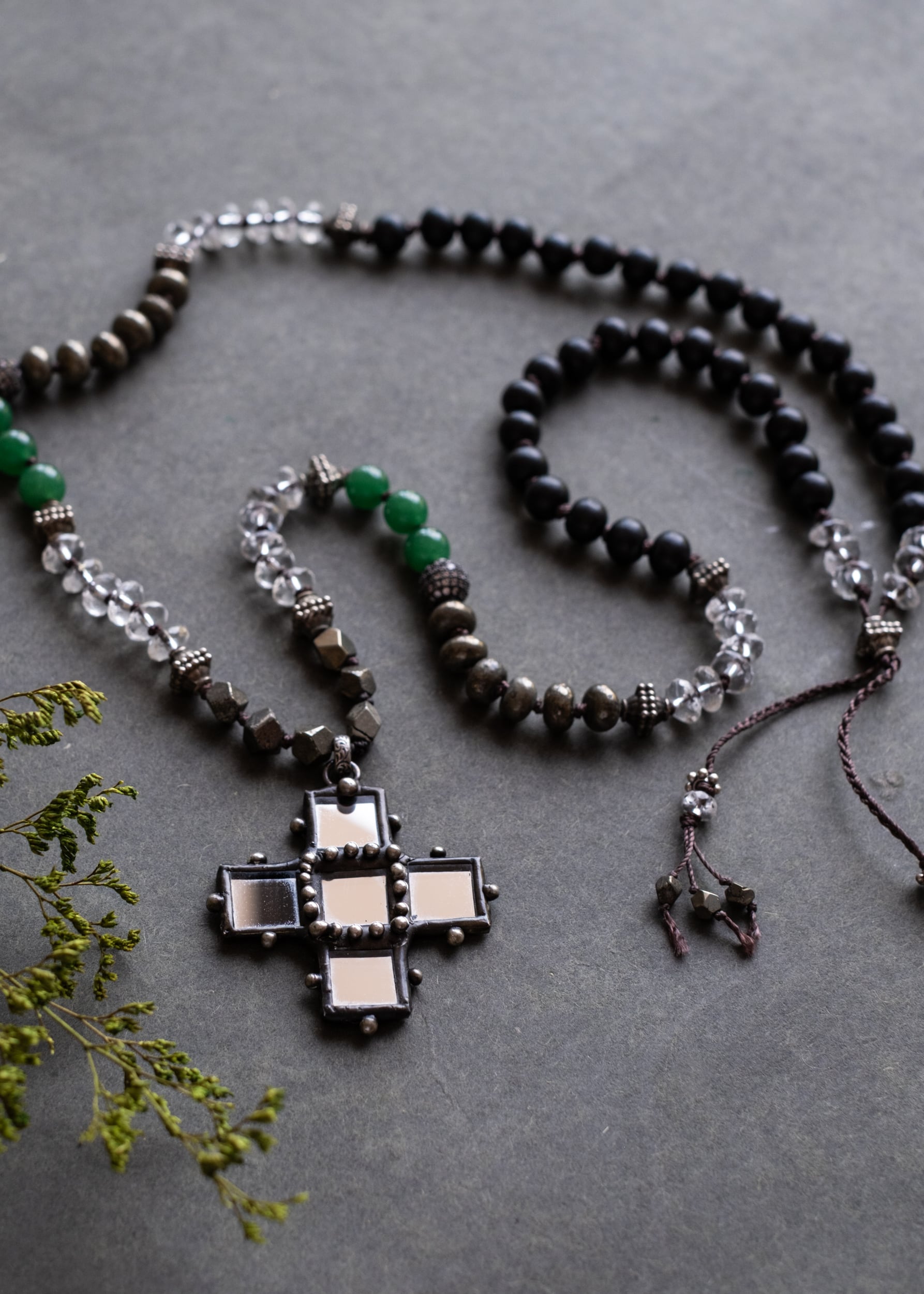 Cross of Reflections Necklace by Atelier 363, photo b