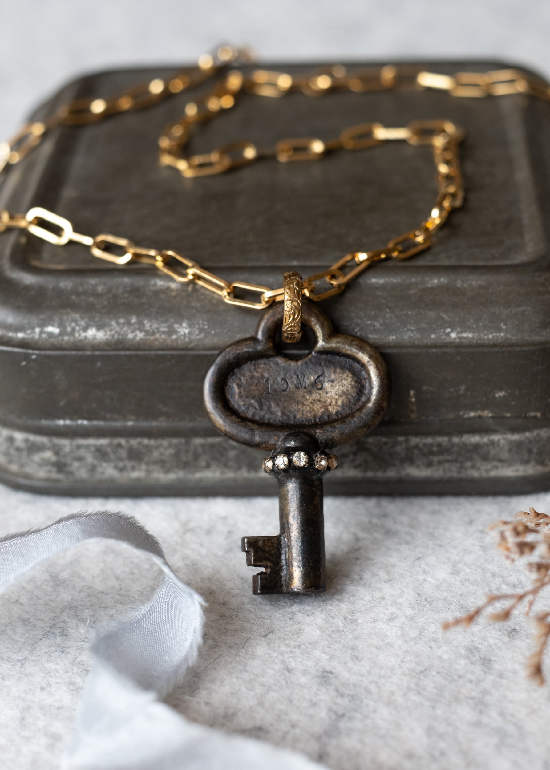 Timeless Key Pendant Necklace by Atelier 363, photo b