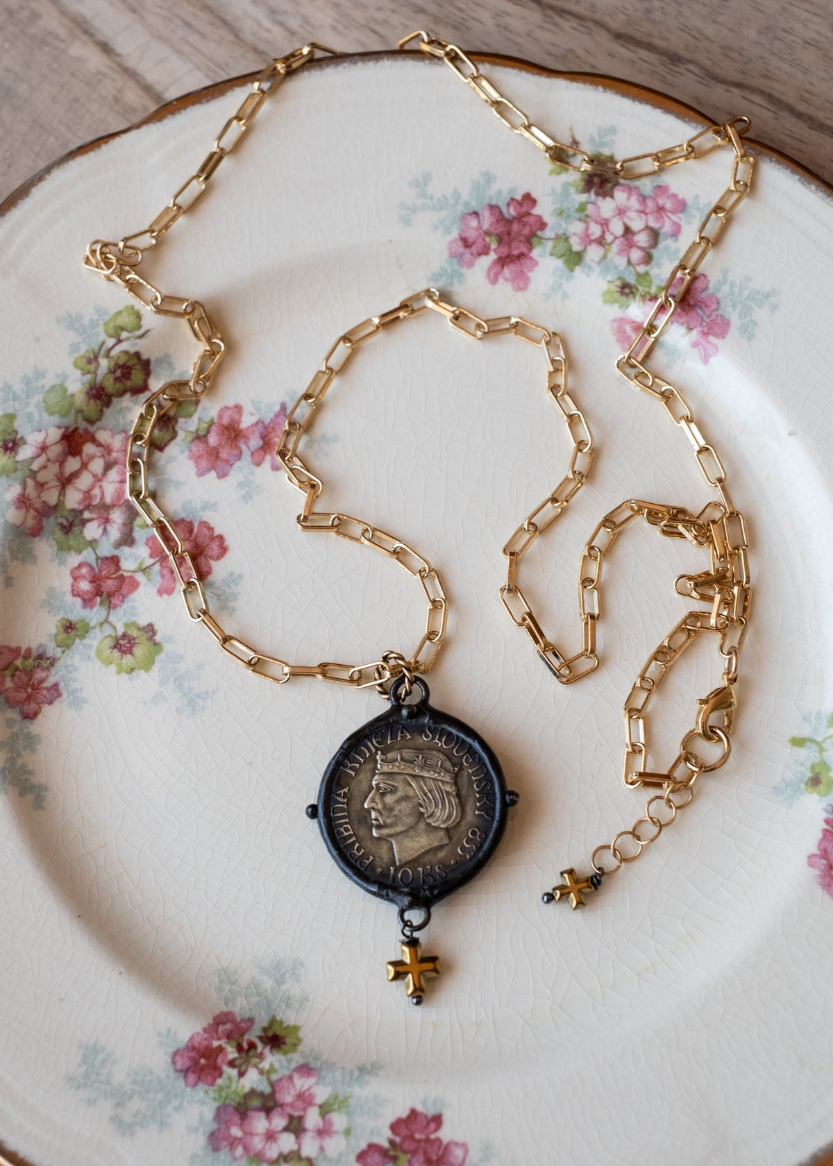 Kingdom Relic Coin Necklace by Atelier 363, photo a