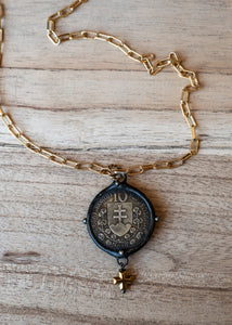 Kingdom Relic Coin Necklace by Atelier 363, photo e