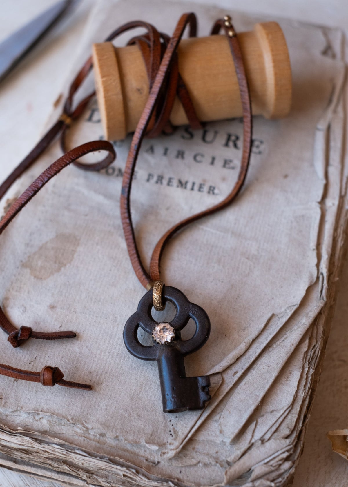 Rustic Treasure Key Necklace by Atelier 363, photo a