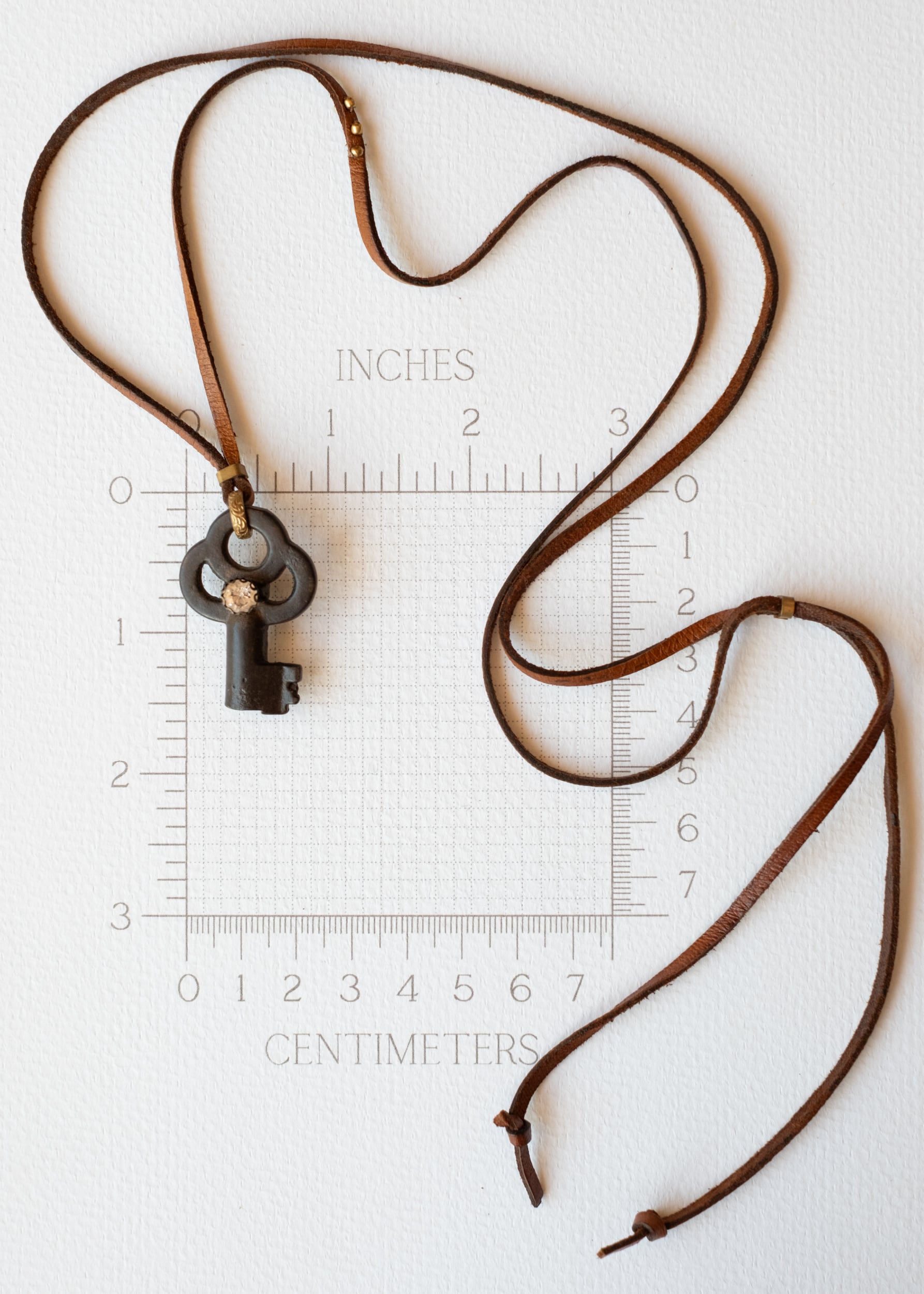 Rustic Treasure Key Necklace by Atelier 363, photo e