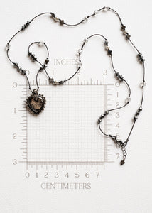 Vintage Mirror Heart Necklace by Atelier 363, photo d