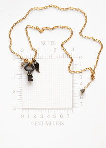 Celestial Key and Wing Necklace by Atelier 363, photo d