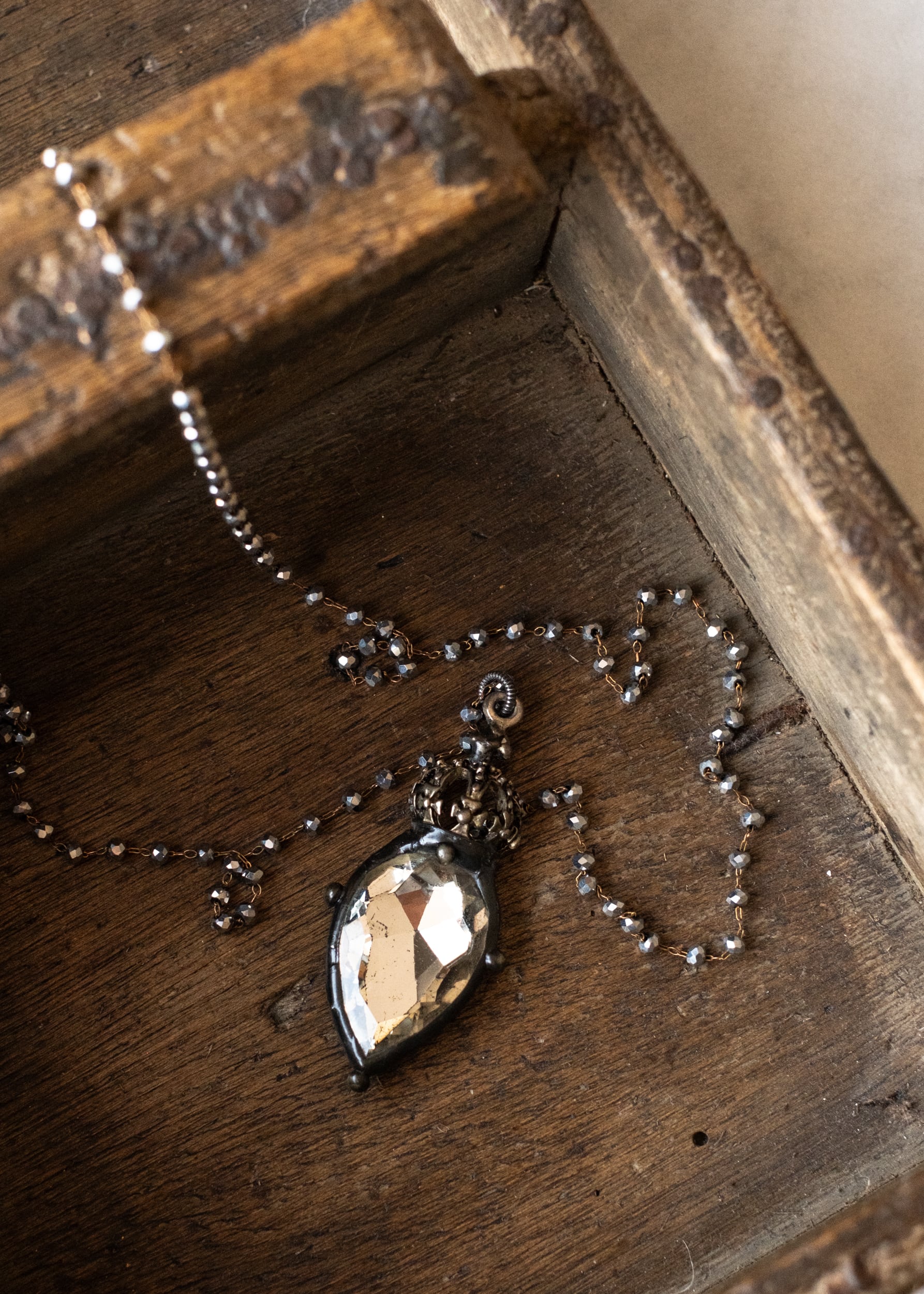 Crowned Radiance Crystal Necklace by Atelier 363, photo b