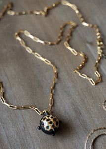 Speckled Sphere Pendant Necklace by Atelier 363, photo a