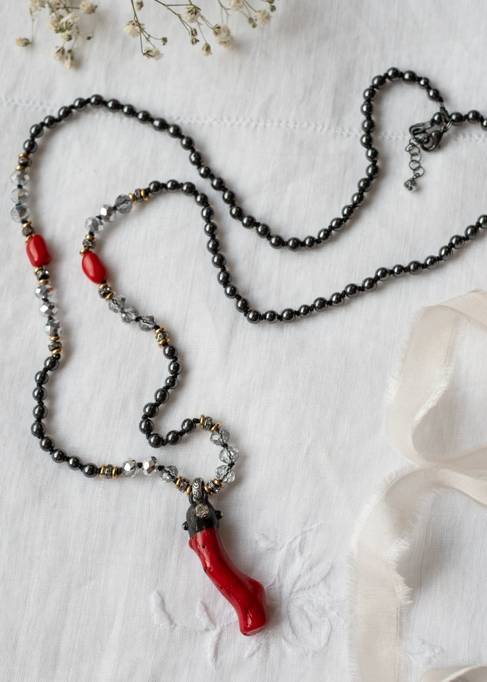 Crimson Coral Necklace by Atelier 363, photo a