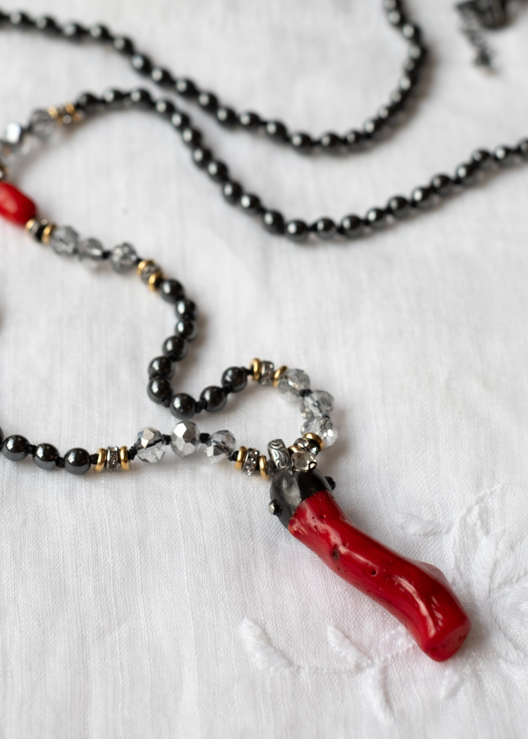 Crimson Coral Necklace by Atelier 363, photo c