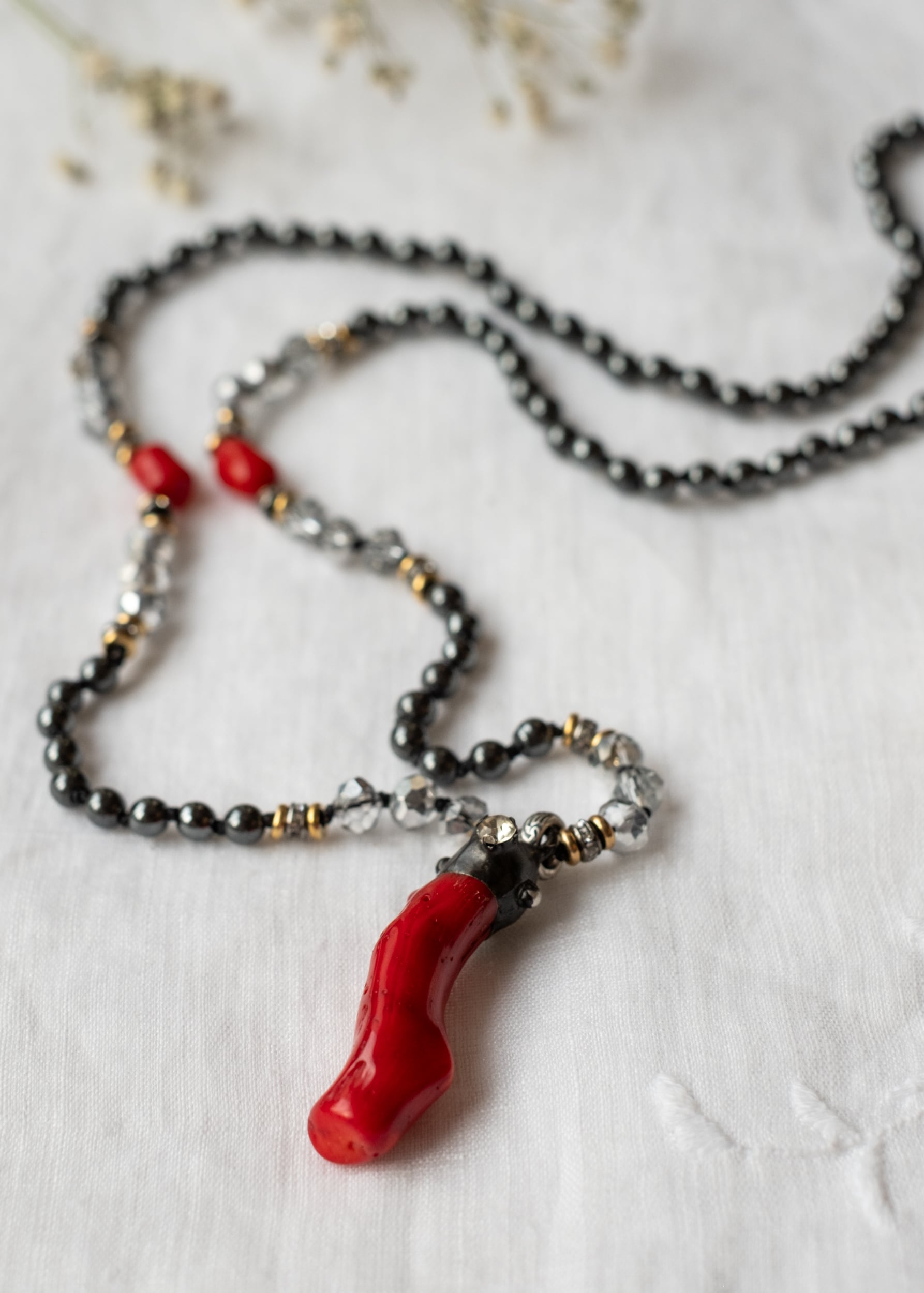 Crimson Coral Necklace by Atelier 363, photo b