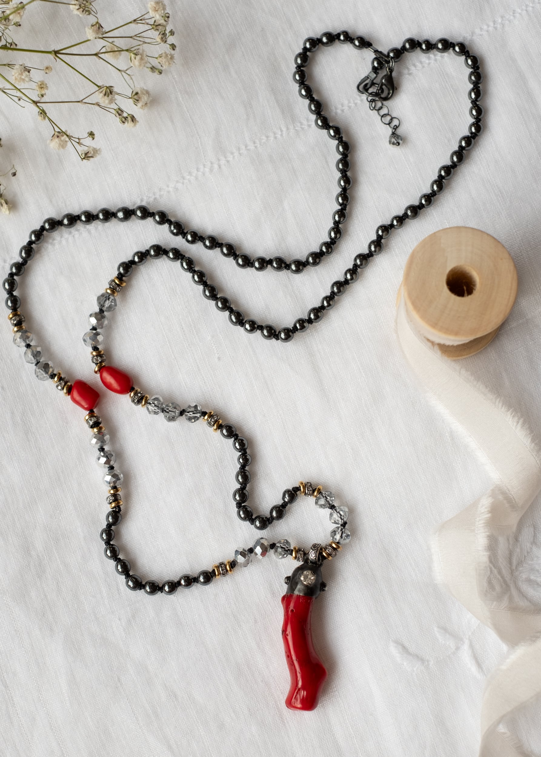 Crimson Coral Necklace by Atelier 363, photo e