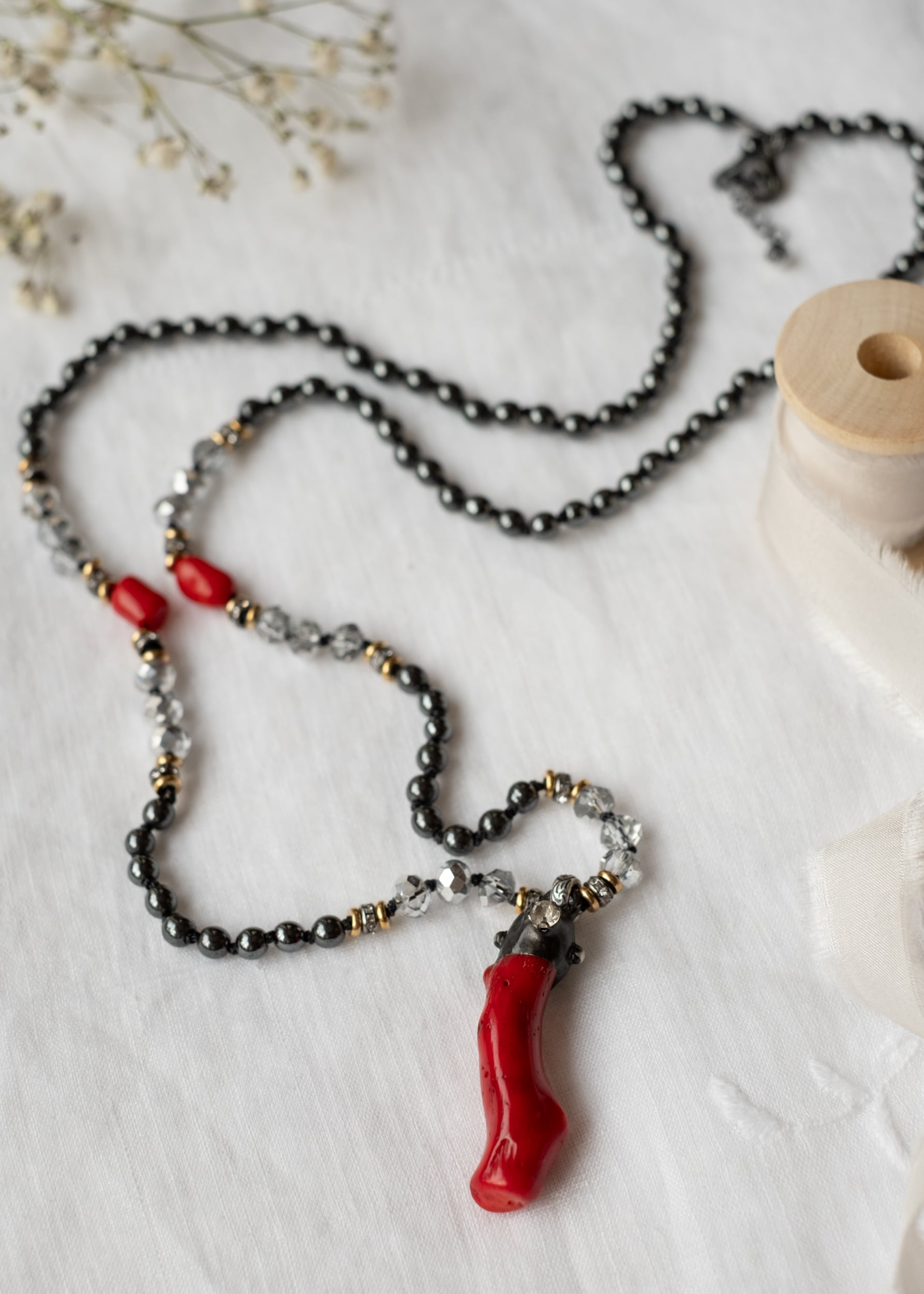 Crimson Coral Necklace by Atelier 363, photo f
