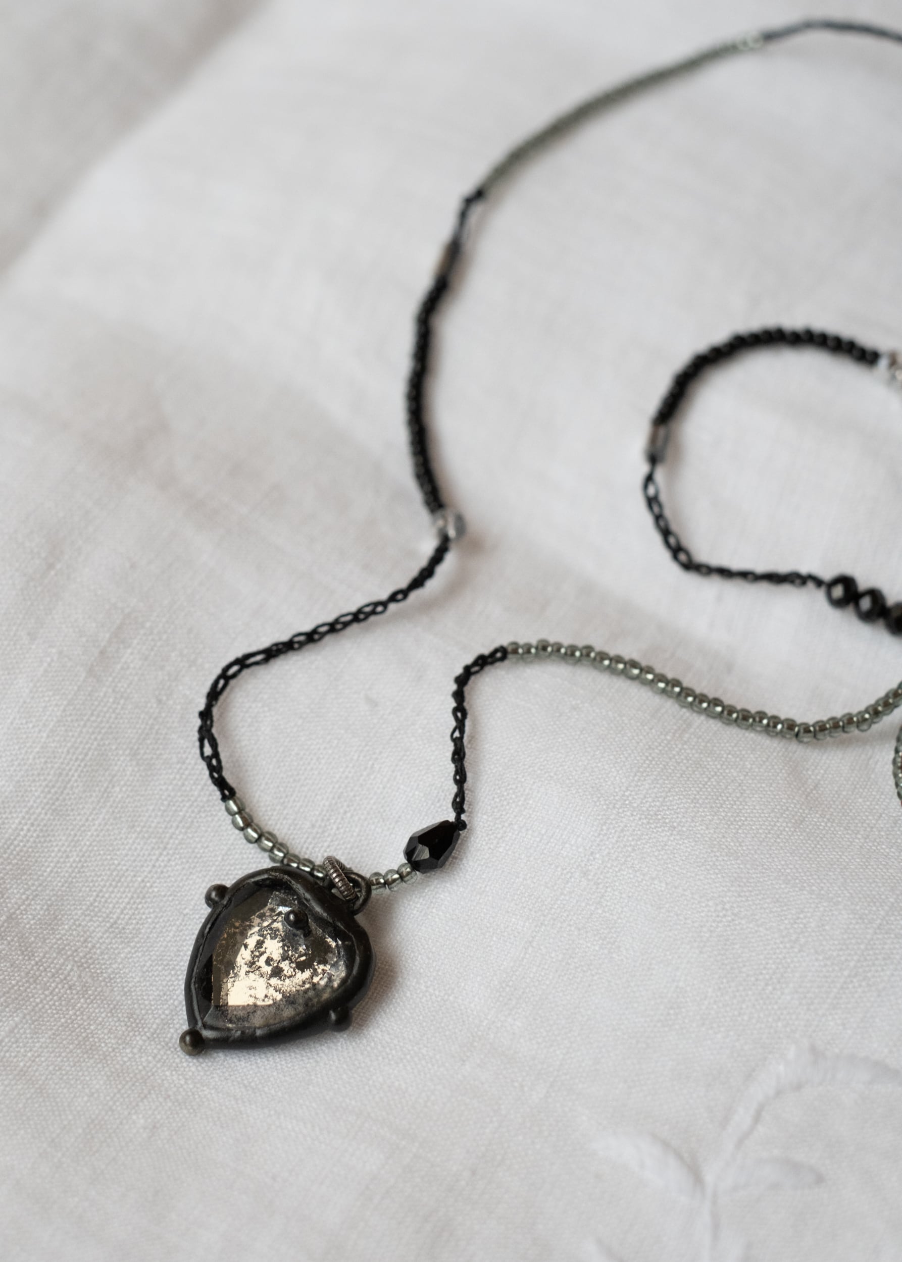 Starlit Mirror Heart Necklace by Atelier 363, photo c