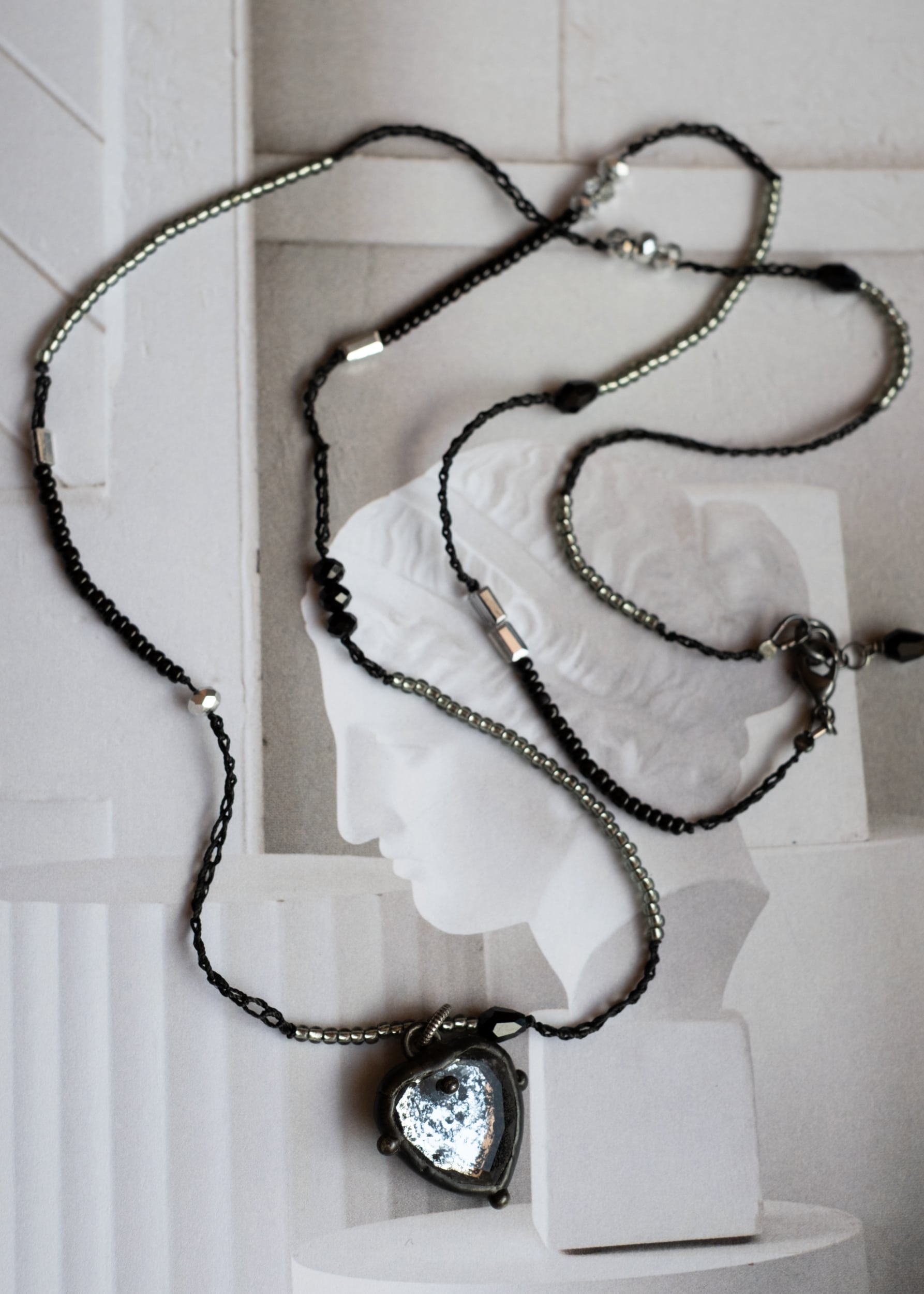 Starlit Mirror Heart Necklace by Atelier 363, photo e