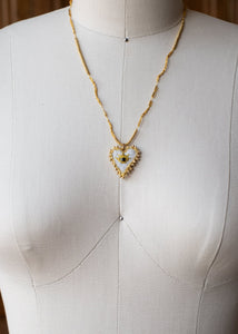 Golden Eye Felt Heart Necklace by Atelier 363, photo g