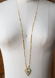 Golden Eye Felt Heart Necklace by Atelier 363, photo h