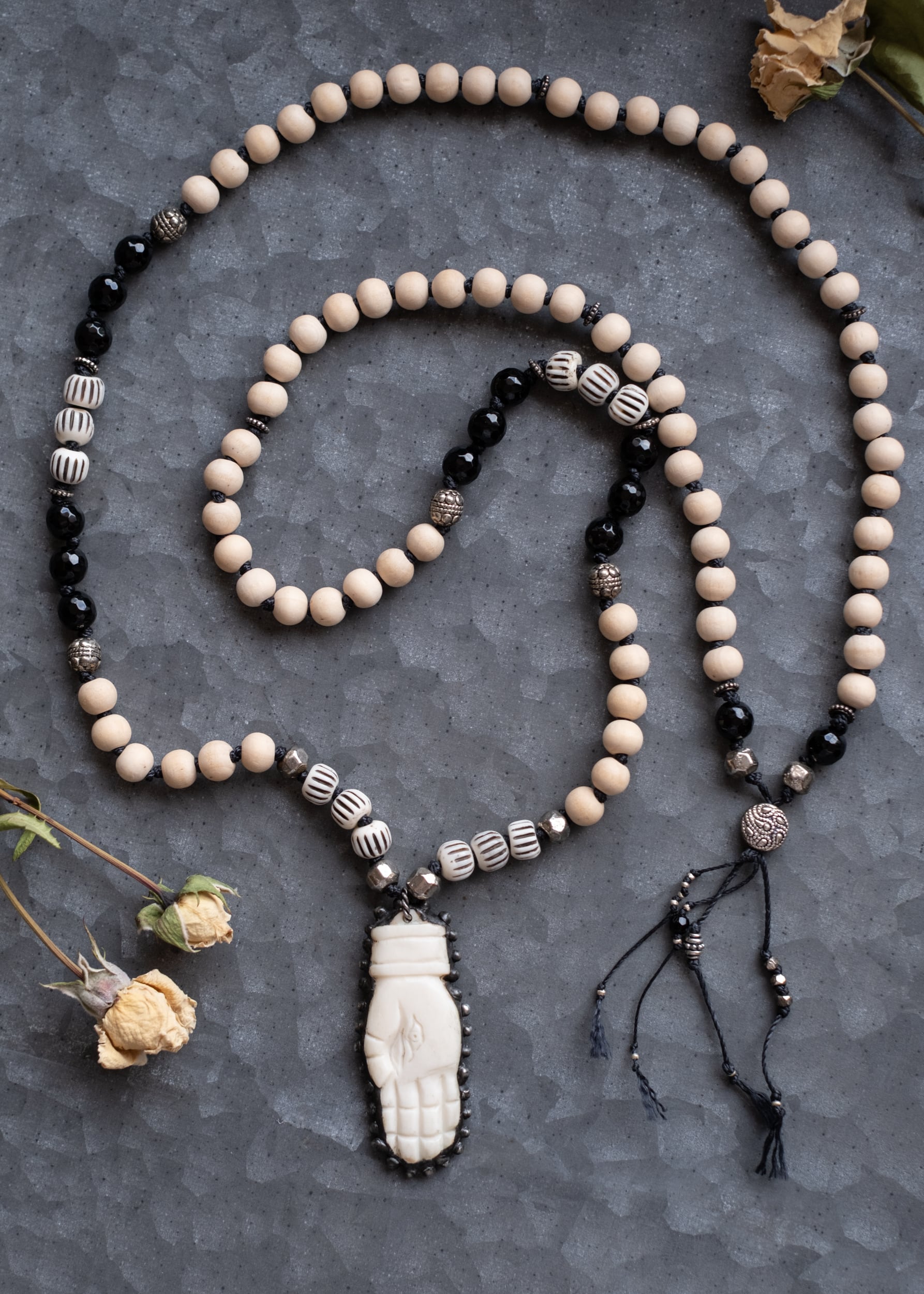 Amulet of Protection Mala Necklace by Atelier 363, photo b
