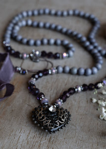 Antique Heart Mala Necklace by Atelier 363, photo b