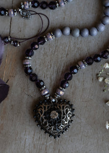 Antique Heart Mala Necklace by Atelier 363, photo c