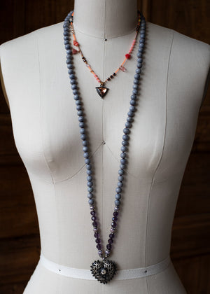 Antique Heart Mala Necklace by Atelier 363, photo d