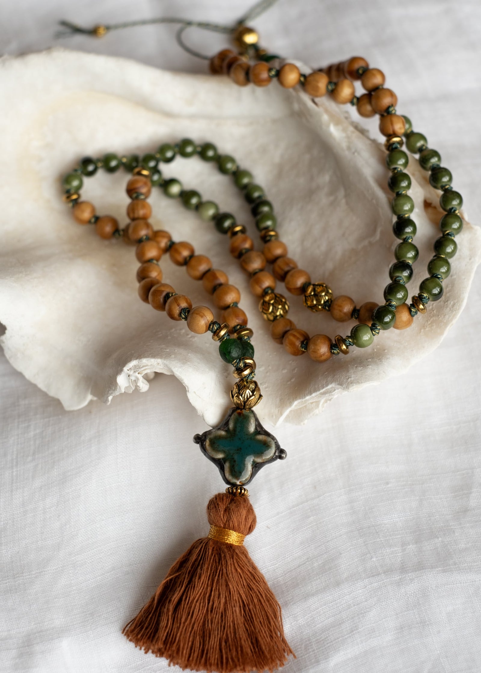 Verdant Bloom Mala Necklace by Atelier 363, photo a