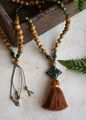 Verdant Bloom Mala Necklace by Atelier 363, photo b