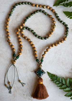 Verdant Bloom Mala Necklace by Atelier 363, photo c