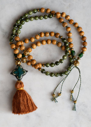 Verdant Bloom Mala Necklace by Atelier 363, photo e