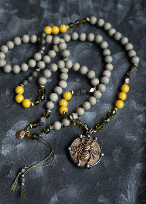 Angel and the Bee Mala Necklace by Atelier 363, photo b