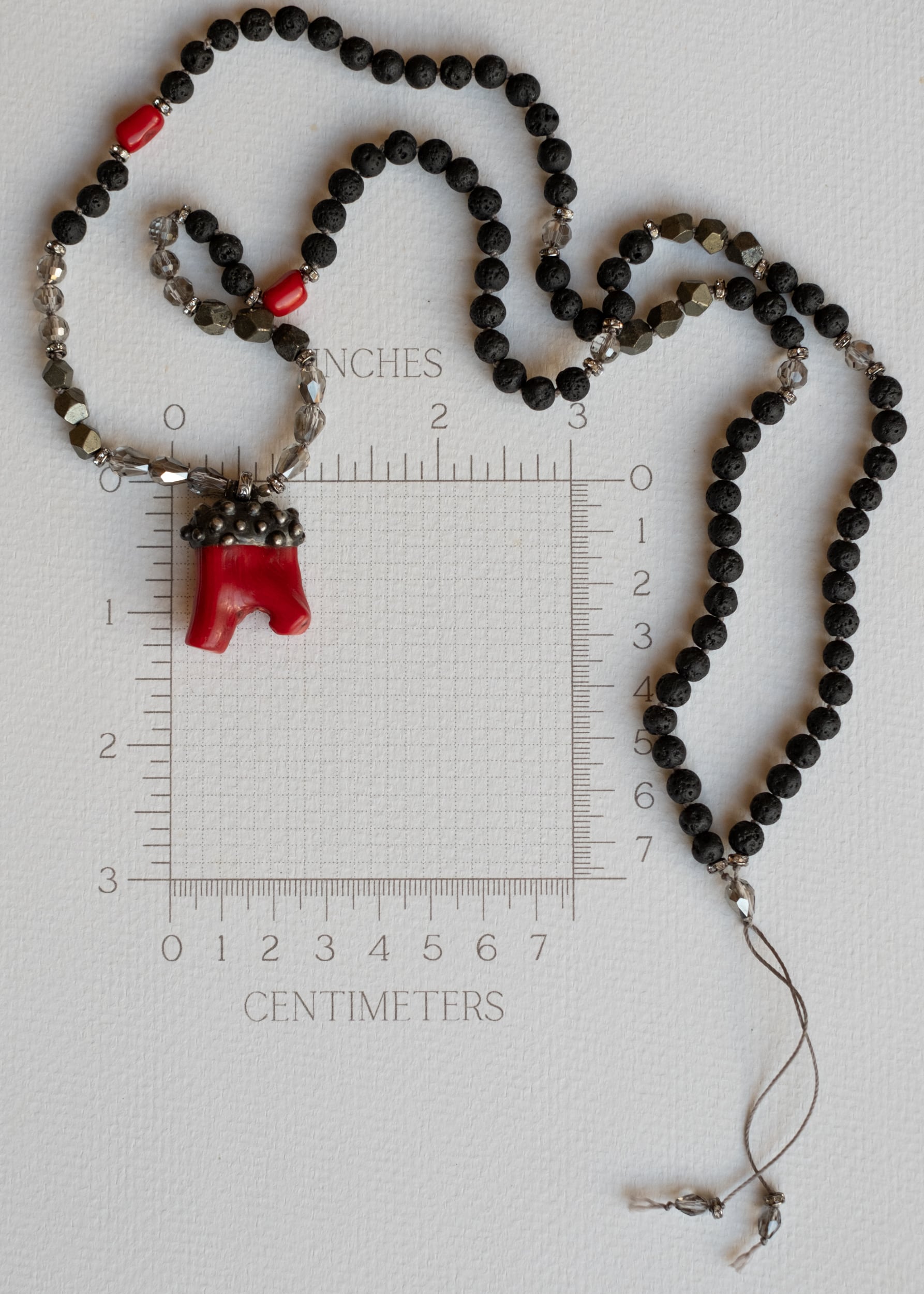 Coral Talisman Mala Necklace by Atelier 363, photo e