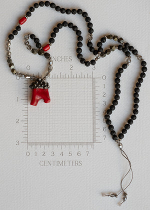Coral Talisman Mala Necklace by Atelier 363, photo e
