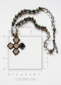 Antique Mirror Cross Necklace by Atelier 363, photo d